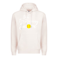 Pale Pink Scorekeeper Softball Team Scorebook Keeper Raglan Baseball Premium Hoodie - longCreatives