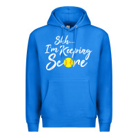 Scorekeeper Softball Team Scorebook Keeper Raglan Baseball Premium Hoodie | Teevron