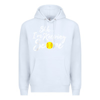 White Scorekeeper Softball Team Scorebook Keeper Raglan Baseball Premium Hoodie - longCreatives