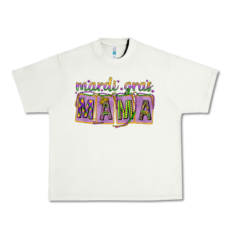Mardi Gras Mama With Beads Mother's Day Urban Heavy Tee by HowdyJamesFarm | Teevron