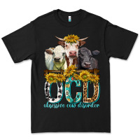 Black Obsessive Cow Disorder with Cows Premium Tee - texasbilliewilder