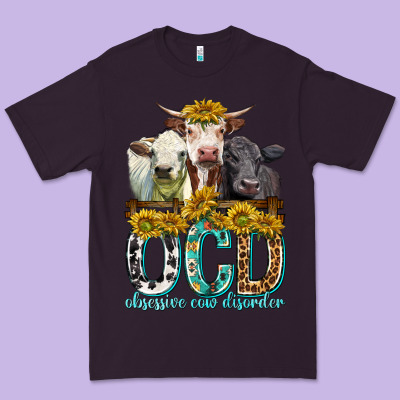 Obsessive Cow Disorder With Cows Premium Tee Designed By Texasbilliewilder