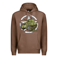 Chestnut Sherman M4A1 WWII Army Tank History Vintage Premium Hoodie - longCreatives