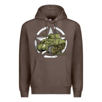 Coffee Sherman M4A1 WWII Army Tank History Vintage Premium Hoodie - longCreatives