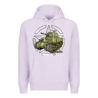 Lilac Sherman M4A1 WWII Army Tank History Vintage Premium Hoodie - longCreatives
