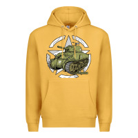 Mustard Sherman M4A1 WWII Army Tank History Vintage Premium Hoodie - longCreatives