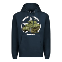 Navy Sherman M4A1 WWII Army Tank History Vintage Premium Hoodie - longCreatives