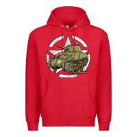 Red Sherman M4A1 WWII Army Tank History Vintage Premium Hoodie - longCreatives