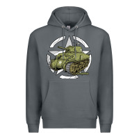 Rock Sherman M4A1 WWII Army Tank History Vintage Premium Hoodie - longCreatives