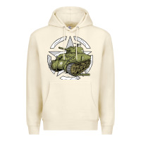 Sandshell Sherman M4A1 WWII Army Tank History Vintage Premium Hoodie - longCreatives