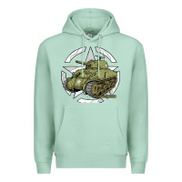 Seafoam Sherman M4A1 WWII Army Tank History Vintage Premium Hoodie - longCreatives
