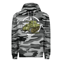 Slate Camo Sherman M4A1 WWII Army Tank History Vintage Premium Hoodie - longCreatives