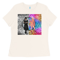 Bone gothic girl and colorful girl best friends Ladies Tee - TumblerDesignByShophia