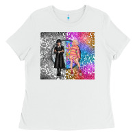 White gothic girl and colorful girl best friends Ladies Tee - TumblerDesignByShophia