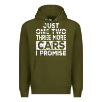 Army Green Just One More Car I Promise Mechanic Gift Car Lover Garage Premium Hoodie - longCreatives