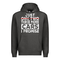 Charcoal Heather Just One More Car I Promise Mechanic Gift Car Lover Garage Premium Hoodie - longCreatives