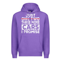 Purple Just One More Car I Promise Mechanic Gift Car Lover Garage Premium Hoodie - longCreatives