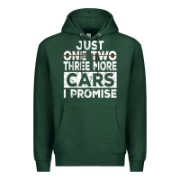 Sports Green Just One More Car I Promise Mechanic Gift Car Lover Garage Premium Hoodie - longCreatives