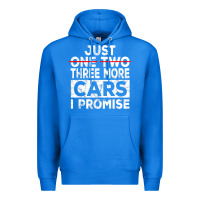 True Royal Just One More Car I Promise Mechanic Gift Car Lover Garage Premium Hoodie - longCreatives