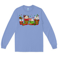 Colony Blue christmas coffee cups Long Sleeve Tee - OliviaCreatesArt