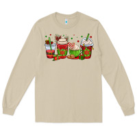 Mushroom christmas coffee cups Long Sleeve Tee - OliviaCreatesArt