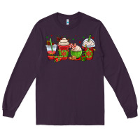 Plum christmas coffee cups Long Sleeve Tee - OliviaCreatesArt