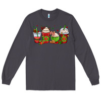 Smoke christmas coffee cups Long Sleeve Tee - OliviaCreatesArt