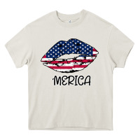 Cream American lip Heavy Core Tee - Bettercallsaul