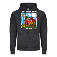 Vintage Black rustic western barn olivia Vintage Hoodie - OliviaCreatesArt