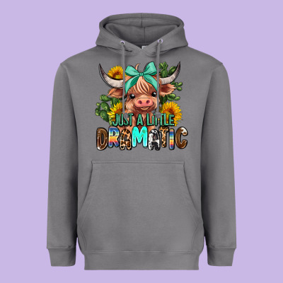 Just A Little Dramatic Heavyweight Hoodie Designed By Adodesignshop