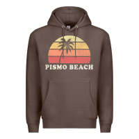 Coffee Pismo Beach CA Vintage 70s Retro Throwback Design Premium Hoodie - longCreatives