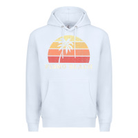 White Pismo Beach CA Vintage 70s Retro Throwback Design Premium Hoodie - longCreatives