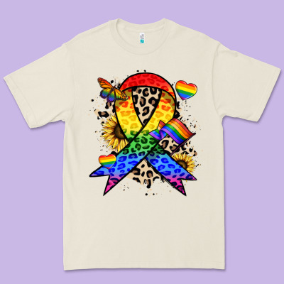 Pride Ribbon Premium Tee Designed By Nancycooperartshop