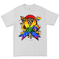 Dove Grey Pride ribbon Premium Tee - NancyCooperArtShop