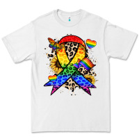 White Pride ribbon Premium Tee - NancyCooperArtShop