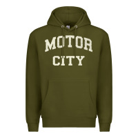 Army Green Classic Motor City Detroit Varsity Premium Hoodie - longCreatives