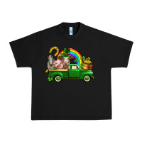 Black St. Patrick's Day farm animals Urban Heavy Tee - CowGirlArtShop