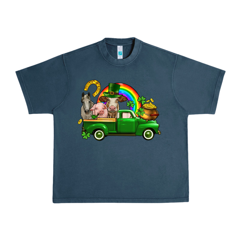 St. Patrick's Day Farm Animals Urban Heavy Tee by CowGirlArtShop | Teevron