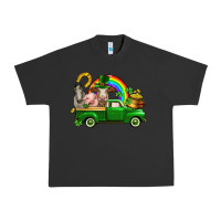 Pigment Black St. Patrick's Day farm animals Urban Heavy Tee - CowGirlArtShop