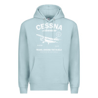 Blue Mist cessna distressed Premium Hoodie - longCreatives