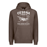 Coffee cessna distressed Premium Hoodie - longCreatives