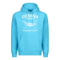 Ocean Blue cessna distressed Premium Hoodie - longCreatives