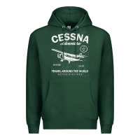 Sports Green cessna distressed Premium Hoodie - longCreatives