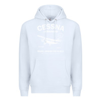 White cessna distressed Premium Hoodie - longCreatives