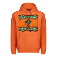 Carrot sunflowers cross aztec pattern Premium Hoodie - Jasminsmagicworld