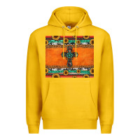 Lemon sunflowers cross aztec pattern Premium Hoodie - Jasminsmagicworld