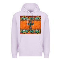 Lilac sunflowers cross aztec pattern Premium Hoodie - Jasminsmagicworld