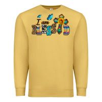 Antique Gold ı am blessed Premium Sweatshirt - AdoDesignShop