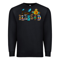 Black ı am blessed Premium Sweatshirt - AdoDesignShop