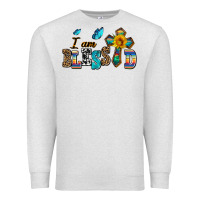 Oatmeal Heather ı am blessed Premium Sweatshirt - AdoDesignShop